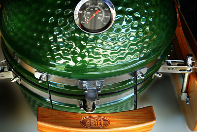 Превью Керамический гриль SG зеленый с окошком, 57 см