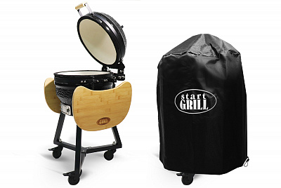 Превью Черный керамический гриль SG PRO, 39,8 см