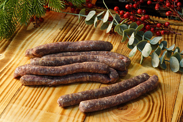 Фото Колбаски для жарки из лося (Гриль) (с жиром коня)