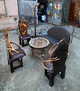 Превью Стул из рога оленя