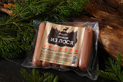 Превью Сосиски из лося (охлажденные)